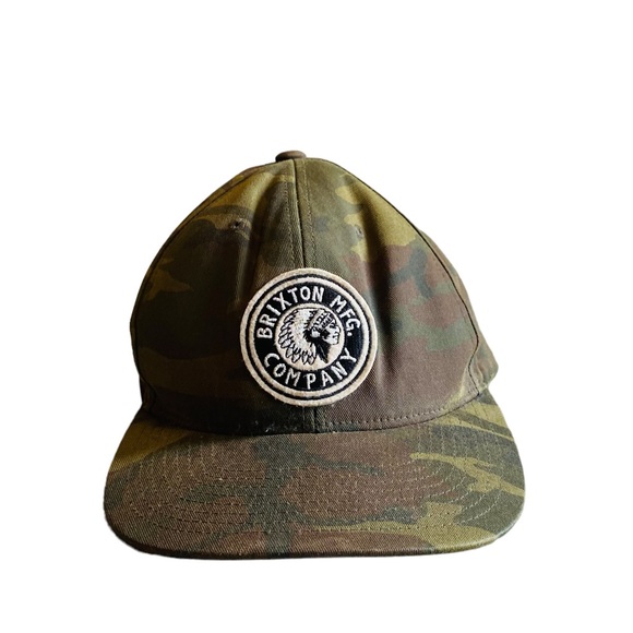 ⭐️ Brixton Snapback Classic Logo Camouflage Snapback Adjustable Men's Hat/Cap - Picture 1 of 7